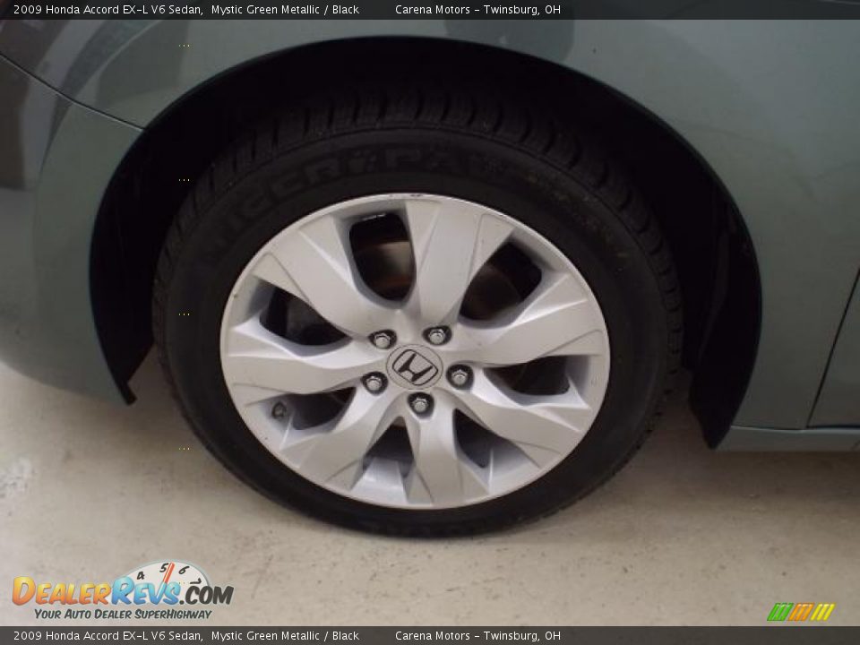 2009 Honda Accord EX-L V6 Sedan Mystic Green Metallic / Black Photo #33