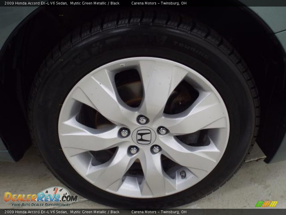 2009 Honda Accord EX-L V6 Sedan Mystic Green Metallic / Black Photo #34