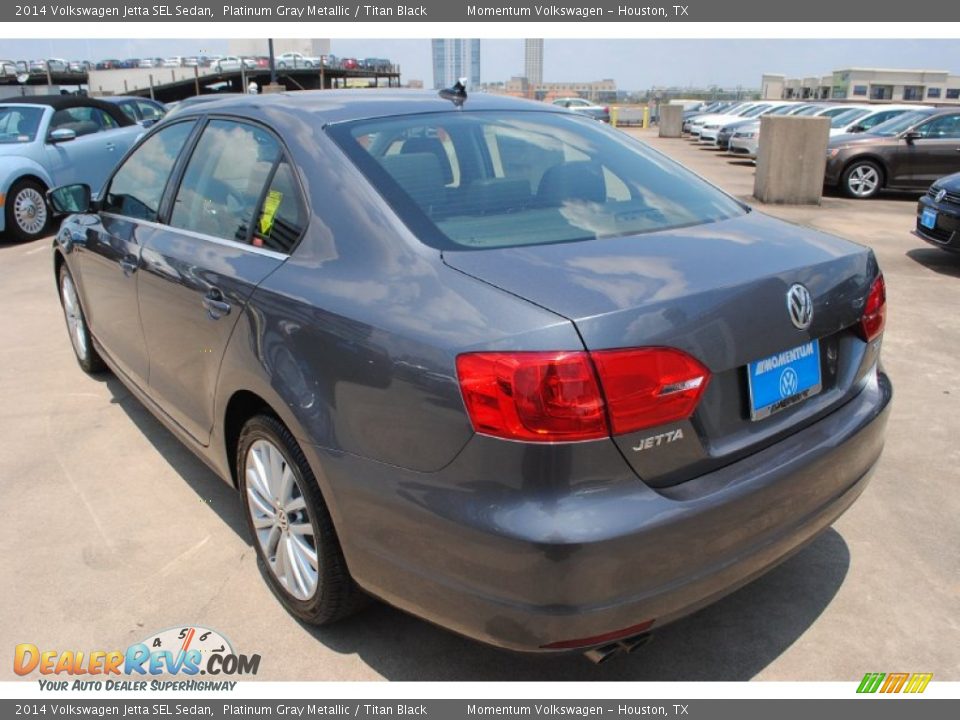 2014 Volkswagen Jetta SEL Sedan Platinum Gray Metallic / Titan Black Photo #4