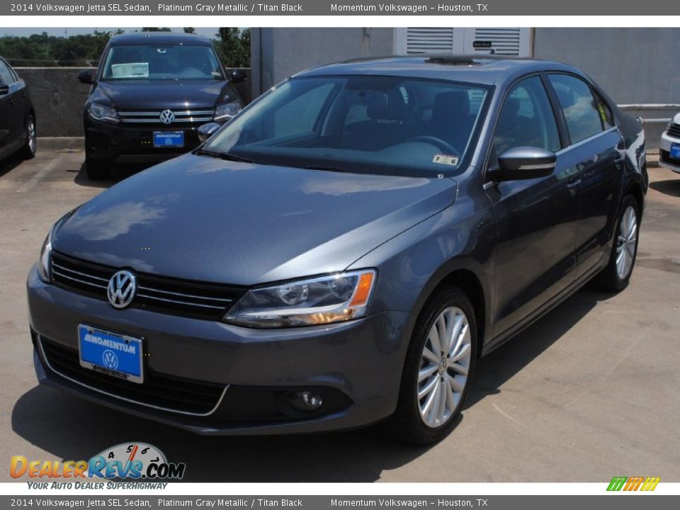 2014 Volkswagen Jetta SEL Sedan Platinum Gray Metallic / Titan Black Photo #5