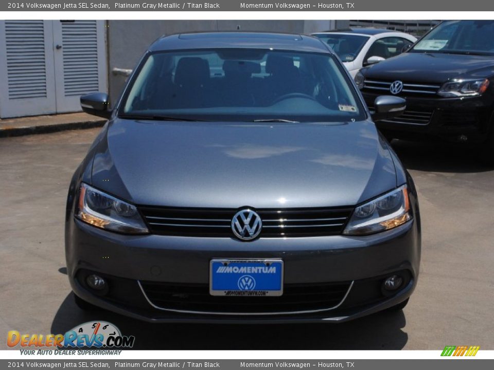 2014 Volkswagen Jetta SEL Sedan Platinum Gray Metallic / Titan Black Photo #6