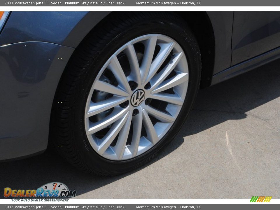 2014 Volkswagen Jetta SEL Sedan Platinum Gray Metallic / Titan Black Photo #7