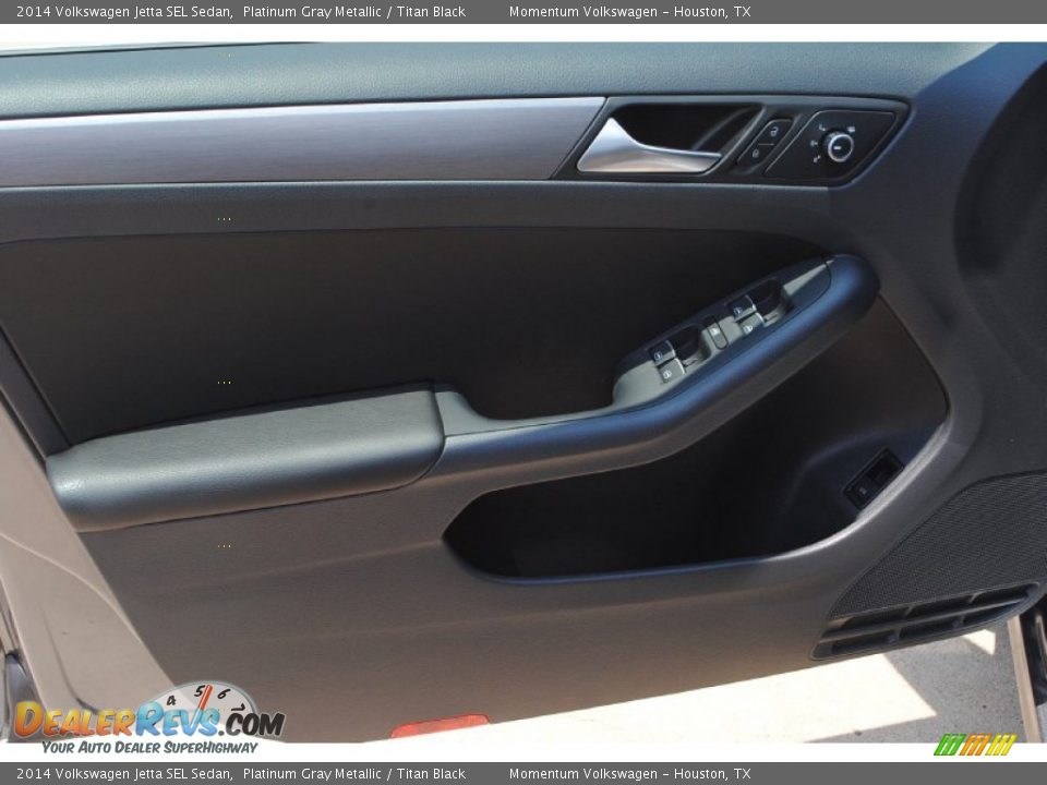 2014 Volkswagen Jetta SEL Sedan Platinum Gray Metallic / Titan Black Photo #8