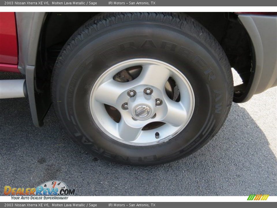 2003 Nissan Xterra XE V6 Molten Lava Metallic / Sage Photo #9