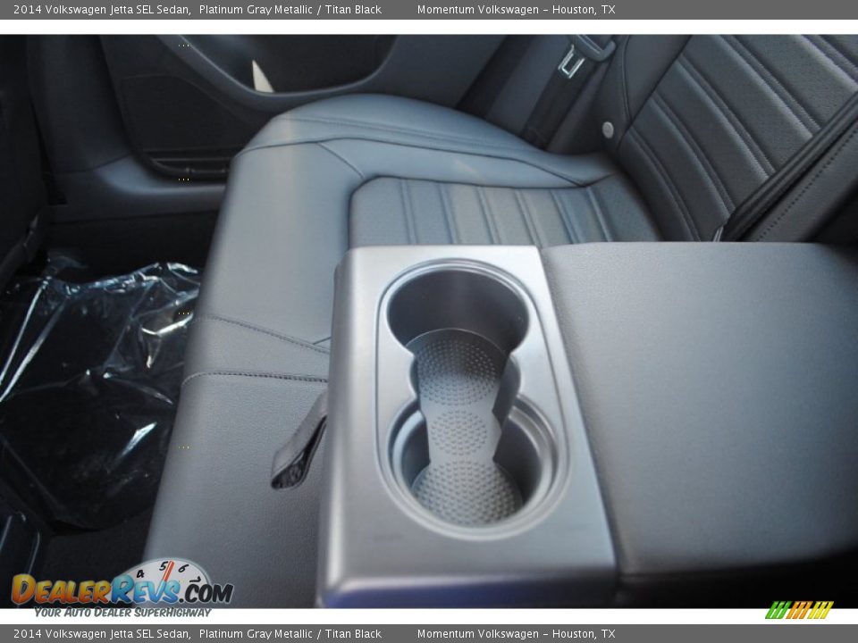 2014 Volkswagen Jetta SEL Sedan Platinum Gray Metallic / Titan Black Photo #14