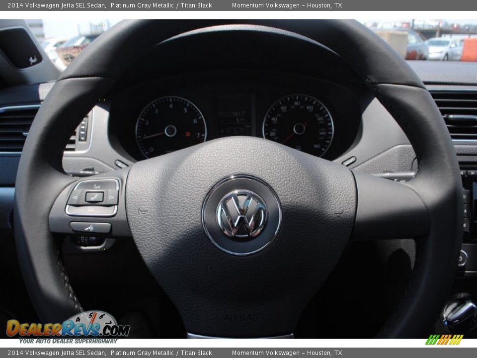 2014 Volkswagen Jetta SEL Sedan Platinum Gray Metallic / Titan Black Photo #20