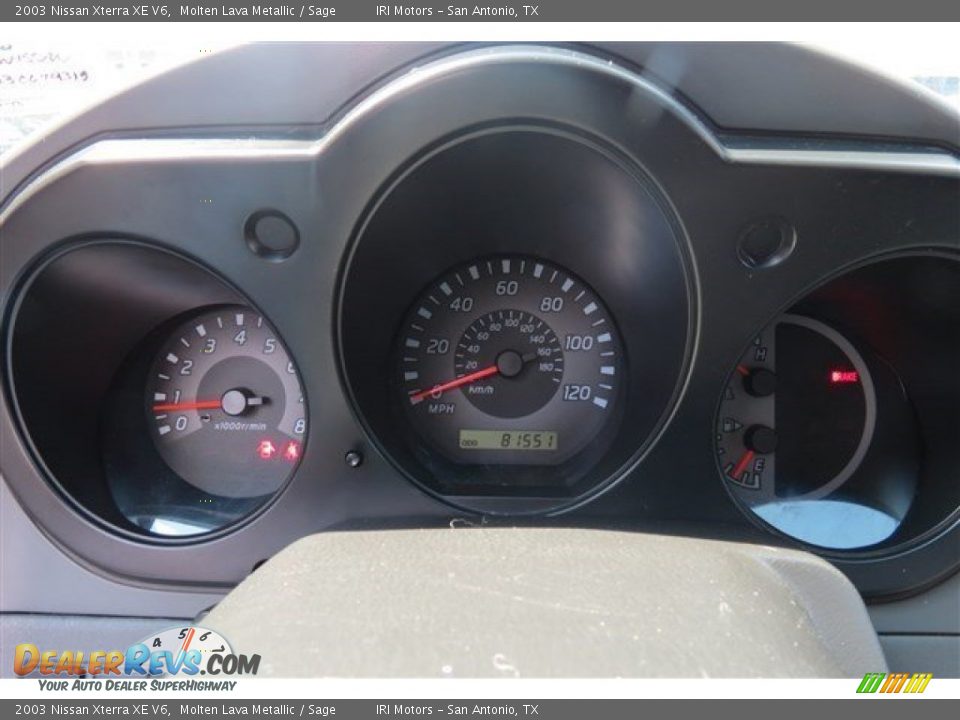 2003 Nissan Xterra XE V6 Molten Lava Metallic / Sage Photo #17