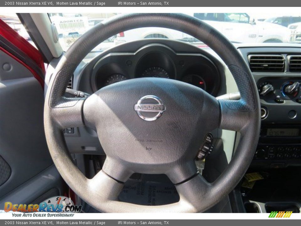 2003 Nissan Xterra XE V6 Molten Lava Metallic / Sage Photo #18