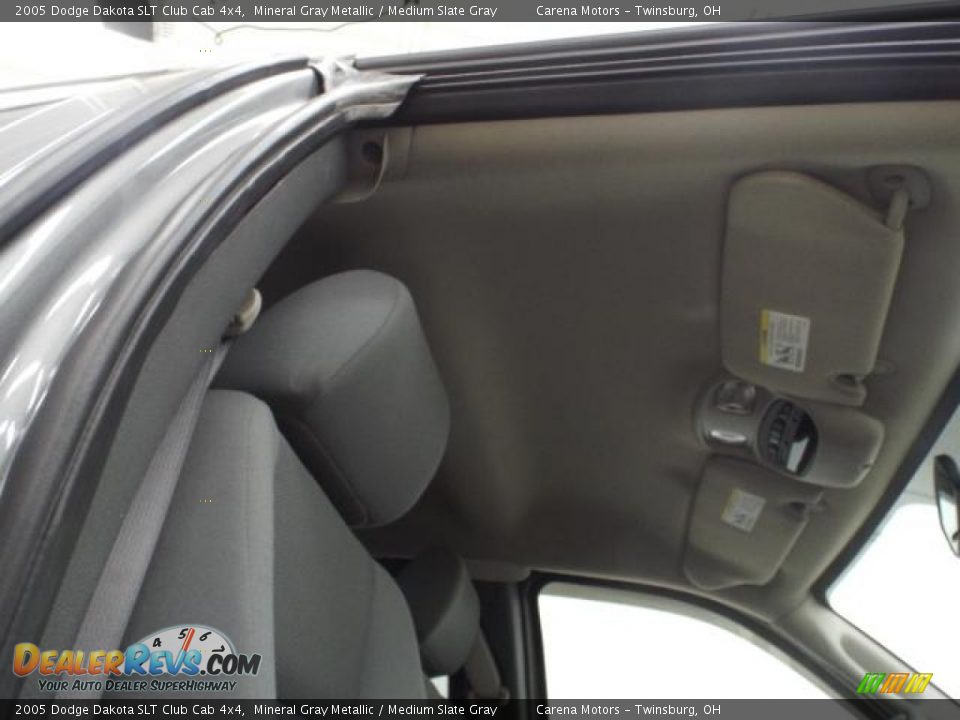2005 Dodge Dakota SLT Club Cab 4x4 Mineral Gray Metallic / Medium Slate Gray Photo #14