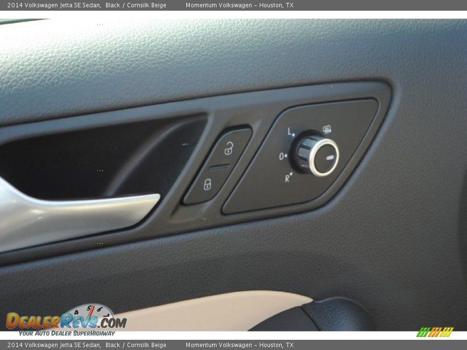2014 Volkswagen Jetta SE Sedan Black / Cornsilk Beige Photo #14