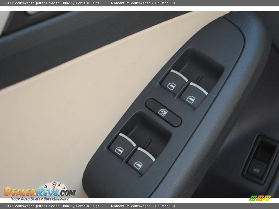 2014 Volkswagen Jetta SE Sedan Black / Cornsilk Beige Photo #15