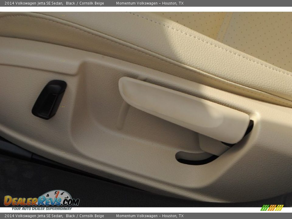 2014 Volkswagen Jetta SE Sedan Black / Cornsilk Beige Photo #17