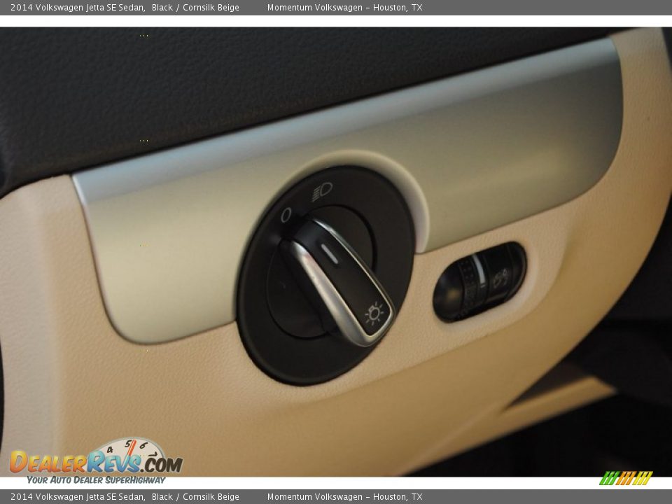 2014 Volkswagen Jetta SE Sedan Black / Cornsilk Beige Photo #18
