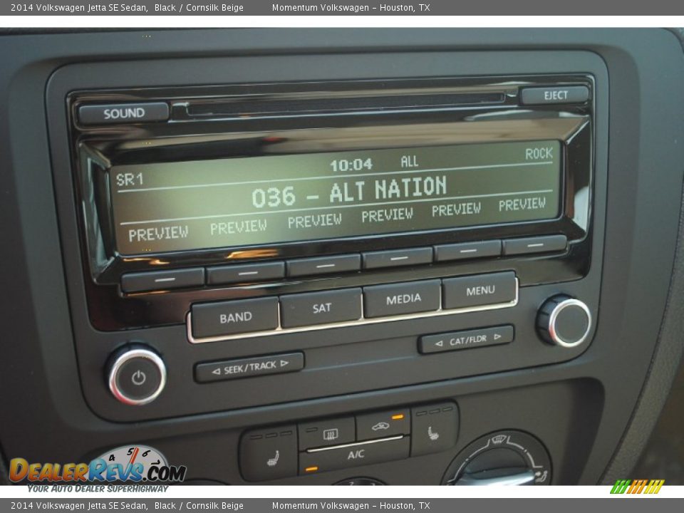 2014 Volkswagen Jetta SE Sedan Black / Cornsilk Beige Photo #21