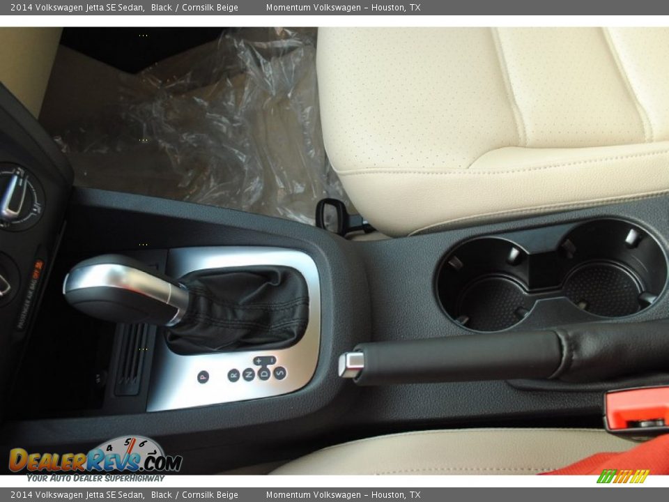 2014 Volkswagen Jetta SE Sedan Black / Cornsilk Beige Photo #23