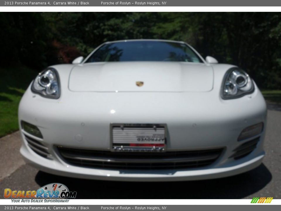 2013 Porsche Panamera 4 Carrara White / Black Photo #2