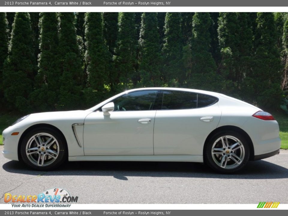 2013 Porsche Panamera 4 Carrara White / Black Photo #3