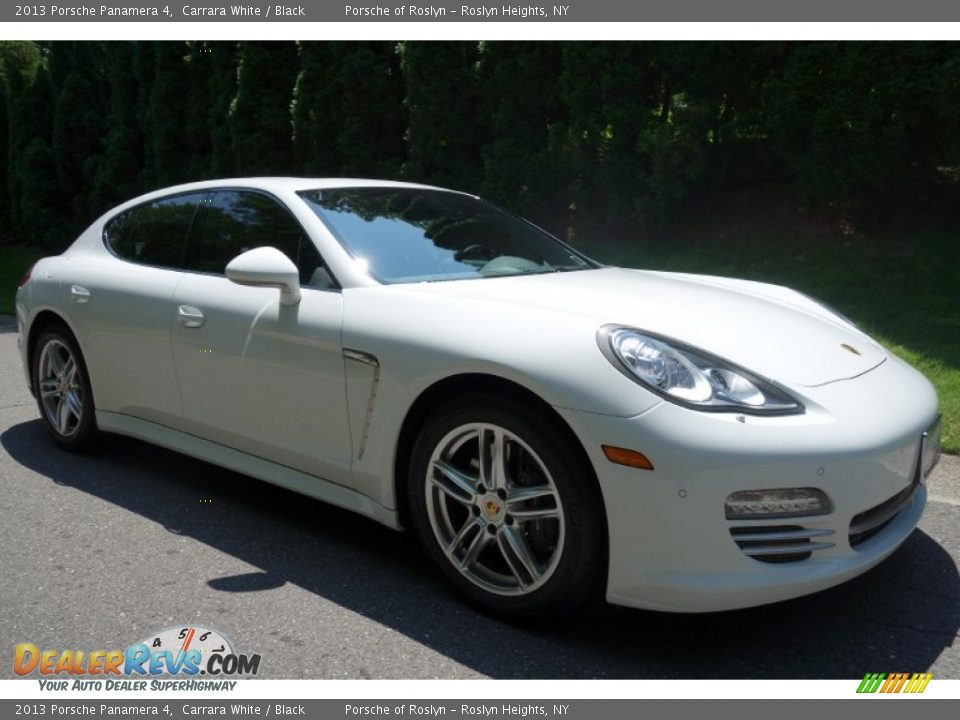 2013 Porsche Panamera 4 Carrara White / Black Photo #8