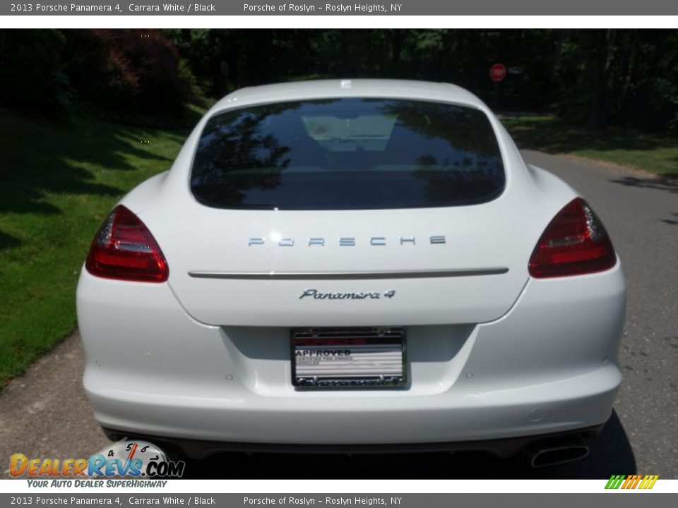 2013 Porsche Panamera 4 Carrara White / Black Photo #10