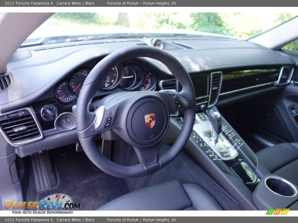 2013 Porsche Panamera 4 Carrara White / Black Photo #12