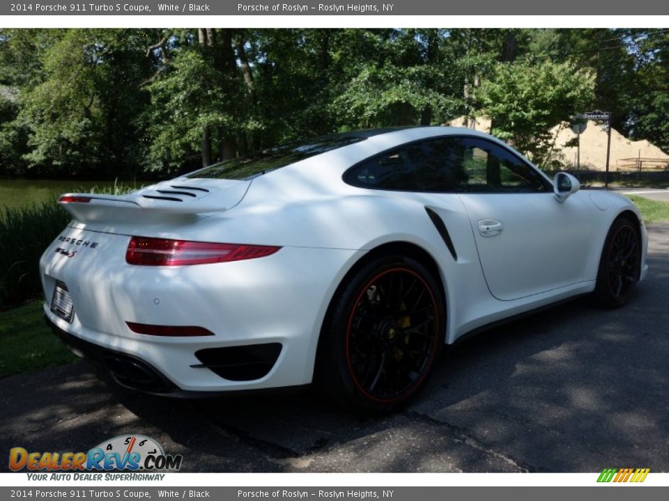 2014 Porsche 911 Turbo S Coupe White / Black Photo #5