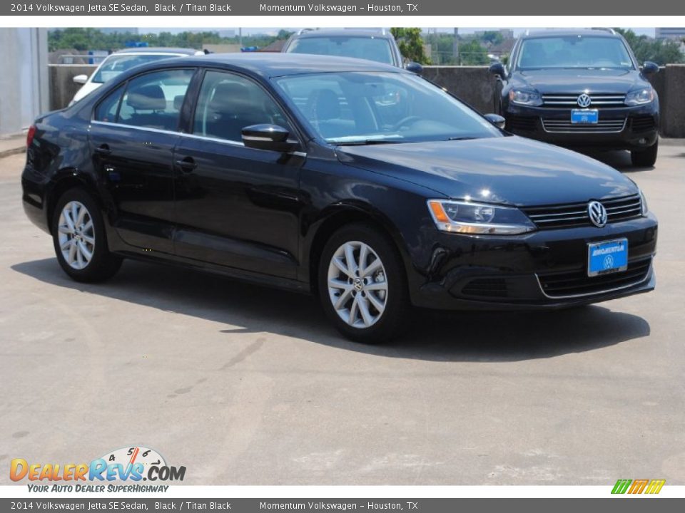2014 Volkswagen Jetta SE Sedan Black / Titan Black Photo #1
