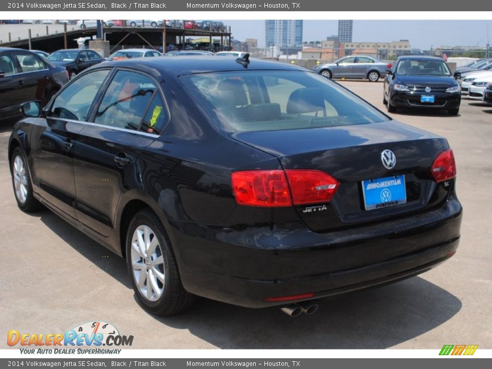 2014 Volkswagen Jetta SE Sedan Black / Titan Black Photo #4