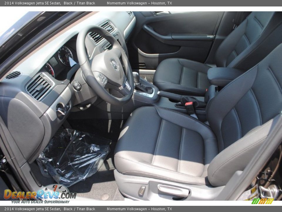 2014 Volkswagen Jetta SE Sedan Black / Titan Black Photo #9