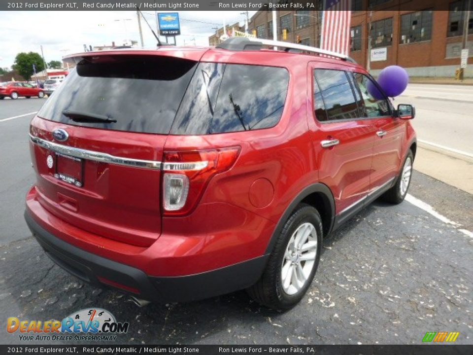 2012 Ford Explorer XLT Red Candy Metallic / Medium Light Stone Photo #8