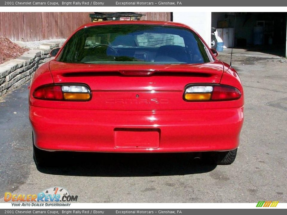2001 Chevrolet Camaro Coupe Bright Rally Red / Ebony Photo #6