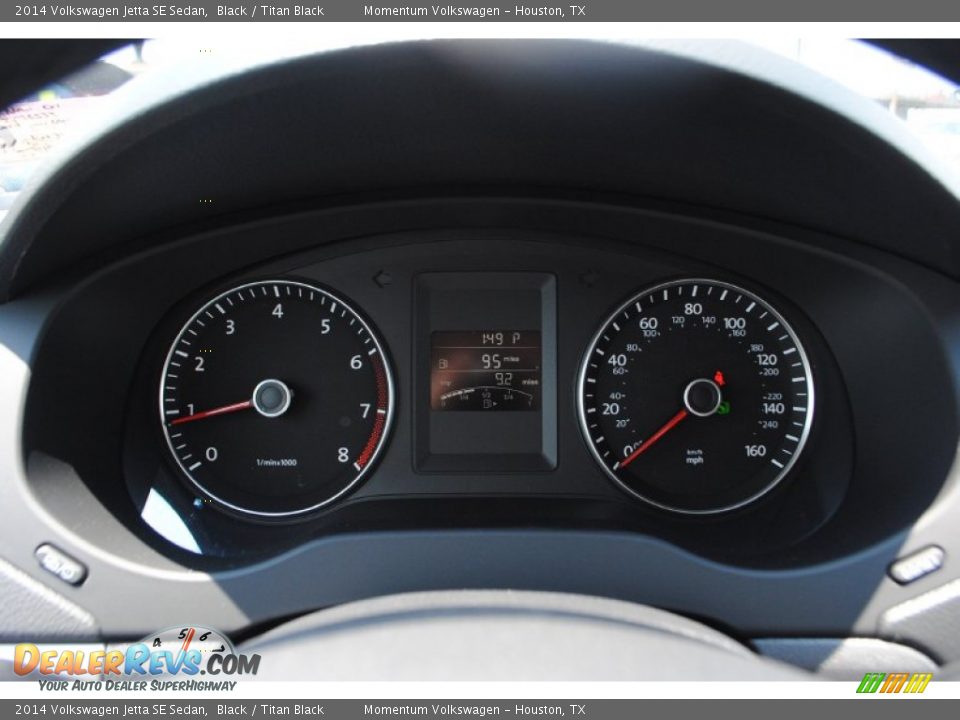 2014 Volkswagen Jetta SE Sedan Black / Titan Black Photo #21