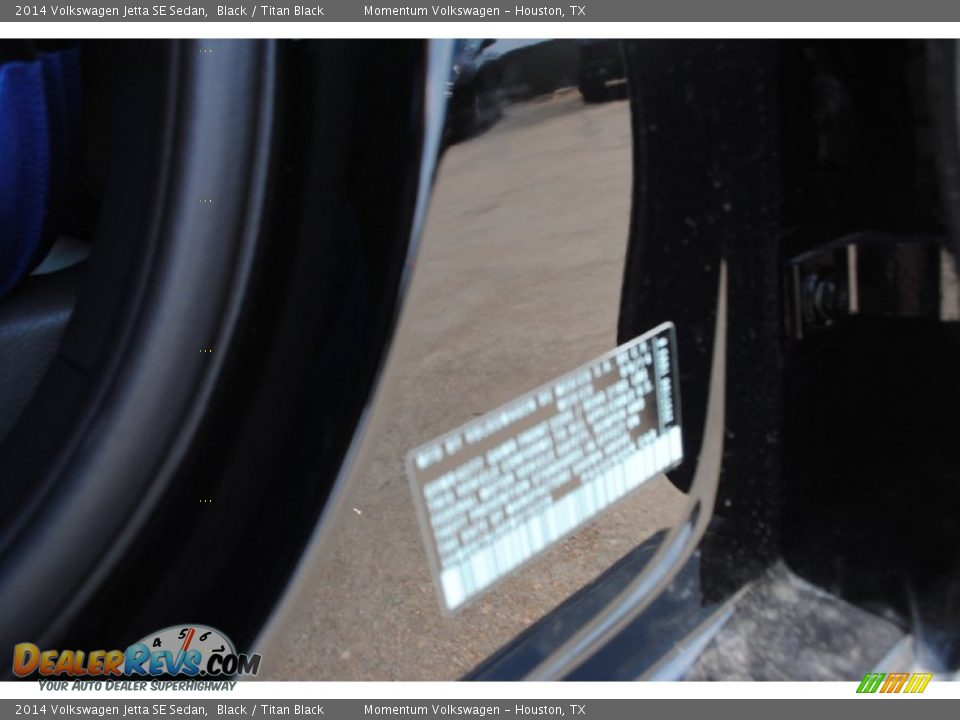2014 Volkswagen Jetta SE Sedan Black / Titan Black Photo #25