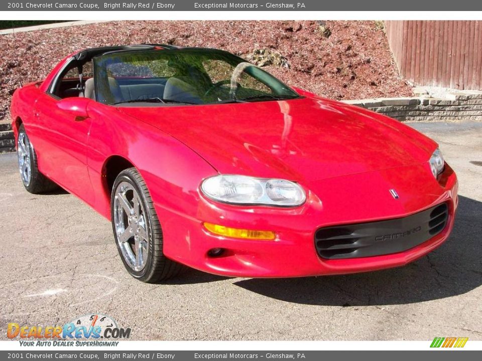 2001 Chevrolet Camaro Coupe Bright Rally Red / Ebony Photo #9