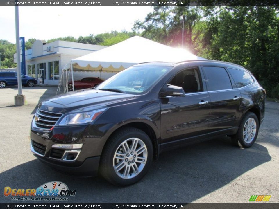 2015 Chevrolet Traverse LT AWD Sable Metallic / Ebony Photo #1