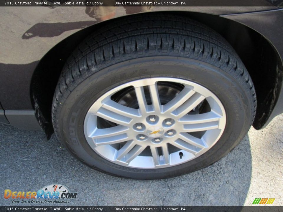 2015 Chevrolet Traverse LT AWD Sable Metallic / Ebony Photo #3