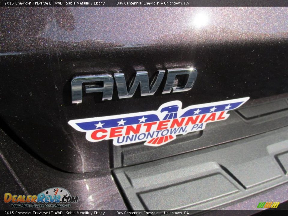 2015 Chevrolet Traverse LT AWD Sable Metallic / Ebony Photo #5