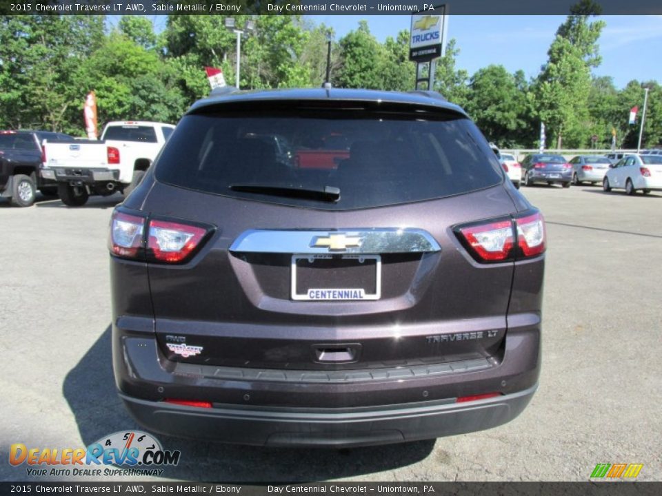 2015 Chevrolet Traverse LT AWD Sable Metallic / Ebony Photo #6