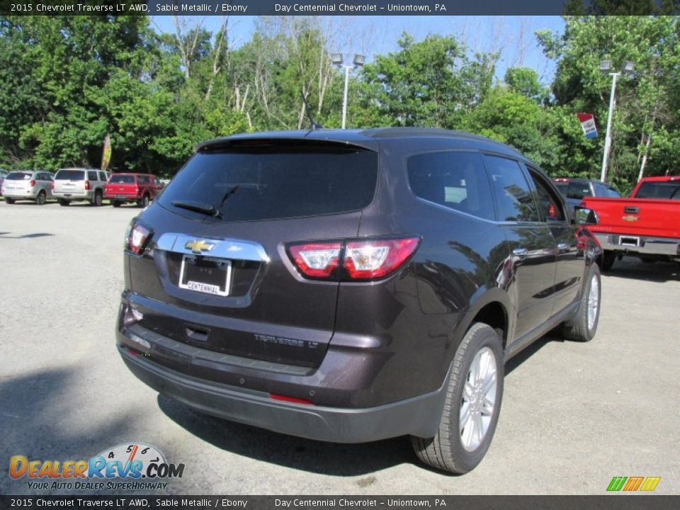 2015 Chevrolet Traverse LT AWD Sable Metallic / Ebony Photo #7
