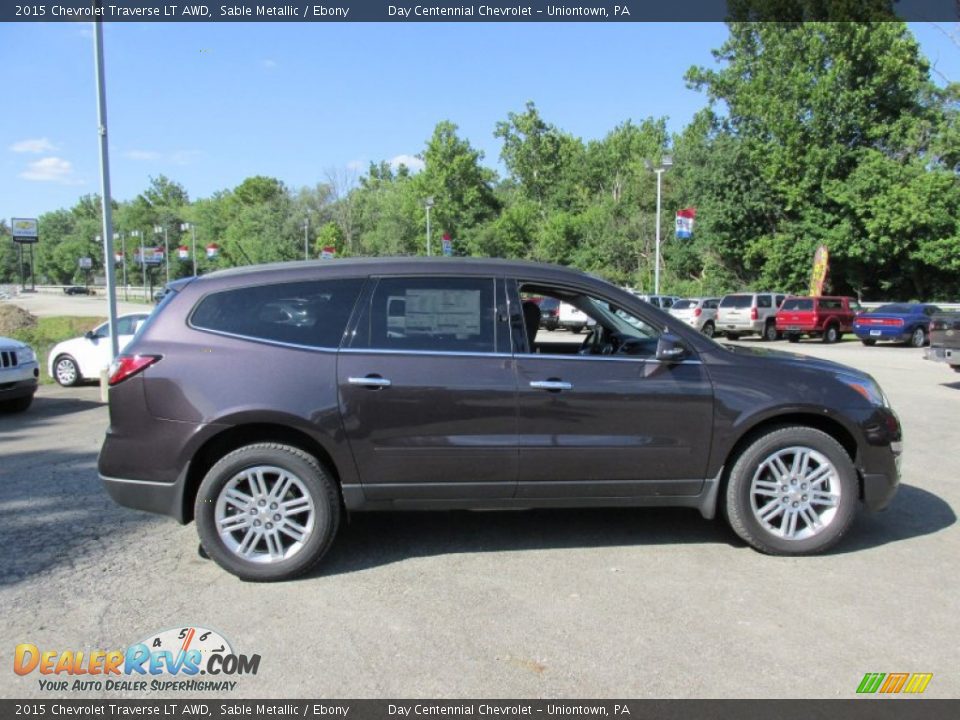 2015 Chevrolet Traverse LT AWD Sable Metallic / Ebony Photo #8