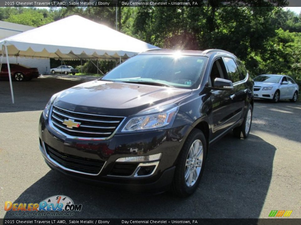 2015 Chevrolet Traverse LT AWD Sable Metallic / Ebony Photo #11