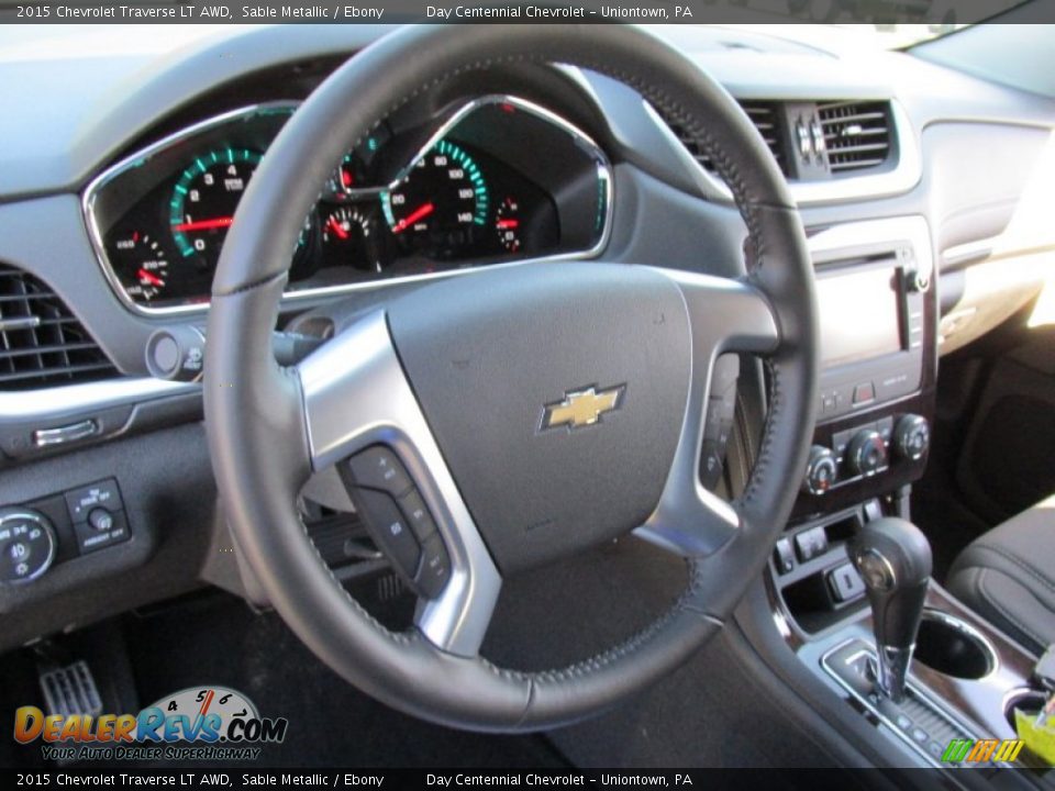 2015 Chevrolet Traverse LT AWD Sable Metallic / Ebony Photo #16