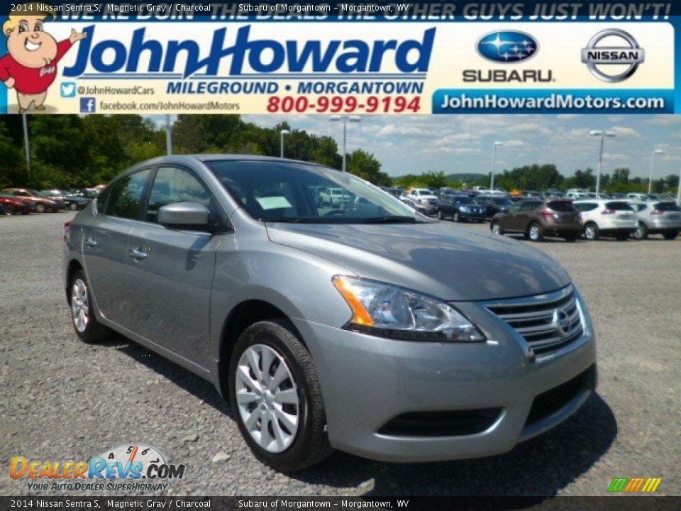 2014 Nissan Sentra S Magnetic Gray / Charcoal Photo #1