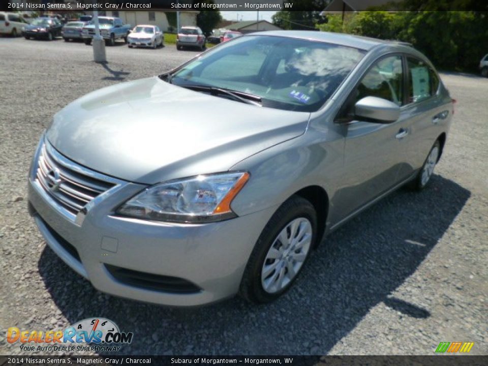 2014 Nissan Sentra S Magnetic Gray / Charcoal Photo #3