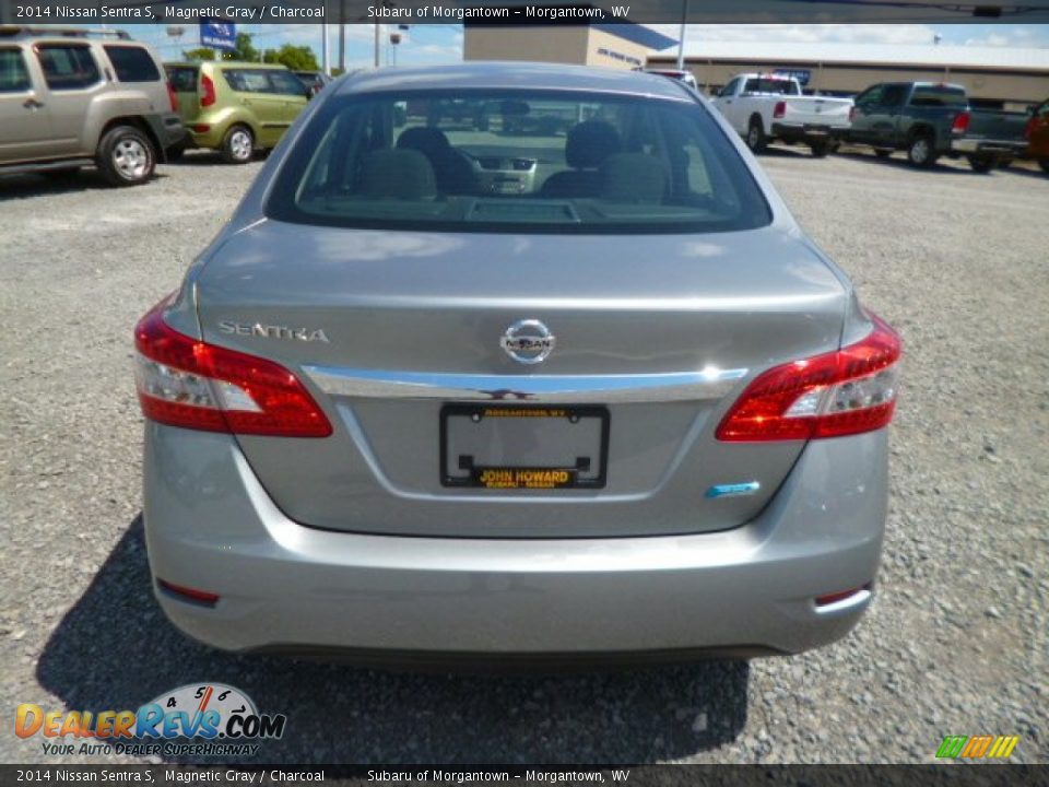 2014 Nissan Sentra S Magnetic Gray / Charcoal Photo #6