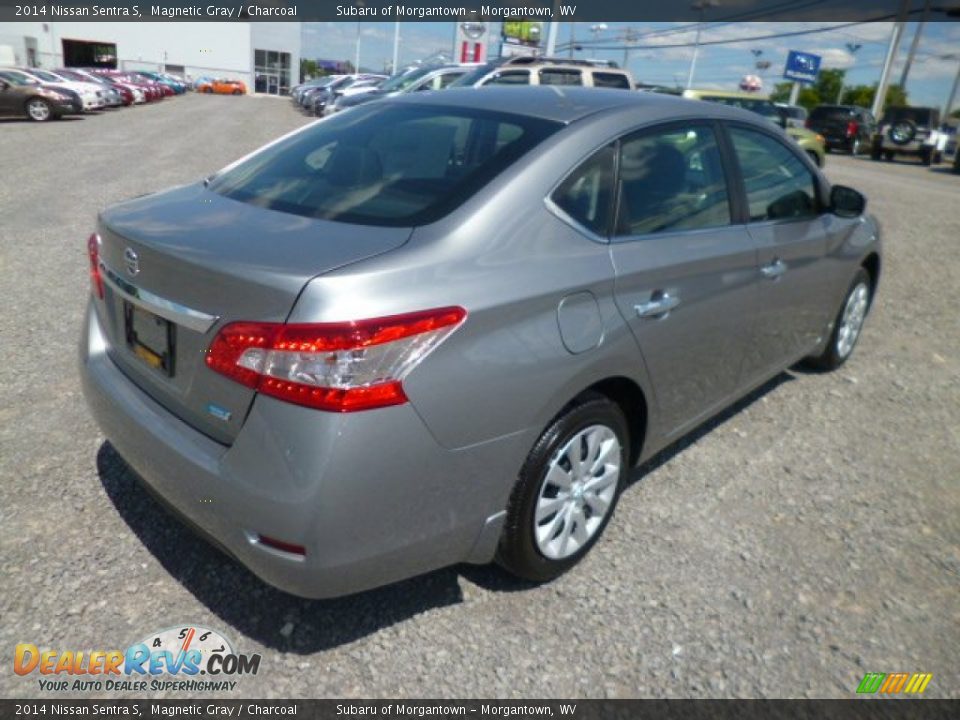 2014 Nissan Sentra S Magnetic Gray / Charcoal Photo #7