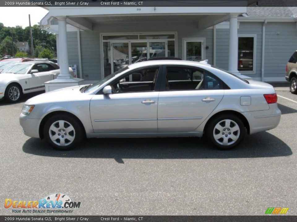 2009 Hyundai Sonata GLS Bright Silver / Gray Photo #4
