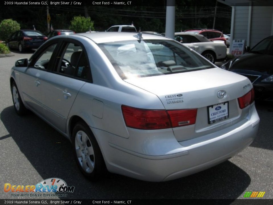 2009 Hyundai Sonata GLS Bright Silver / Gray Photo #5