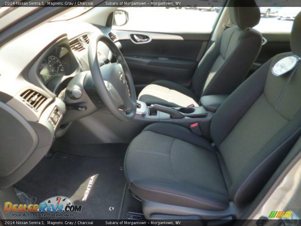 2014 Nissan Sentra S Magnetic Gray / Charcoal Photo #14
