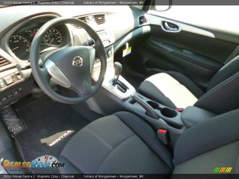 2014 Nissan Sentra S Magnetic Gray / Charcoal Photo #15