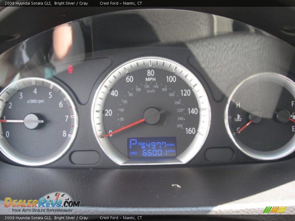 2009 Hyundai Sonata GLS Bright Silver / Gray Photo #13